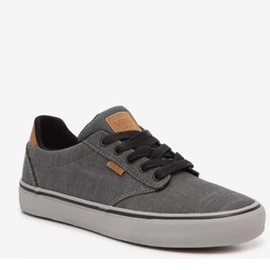 Vans Atwood Deluxe Mens 10 Textile Walnut Y2K Skate Sneakers Shoes Gray Grunge